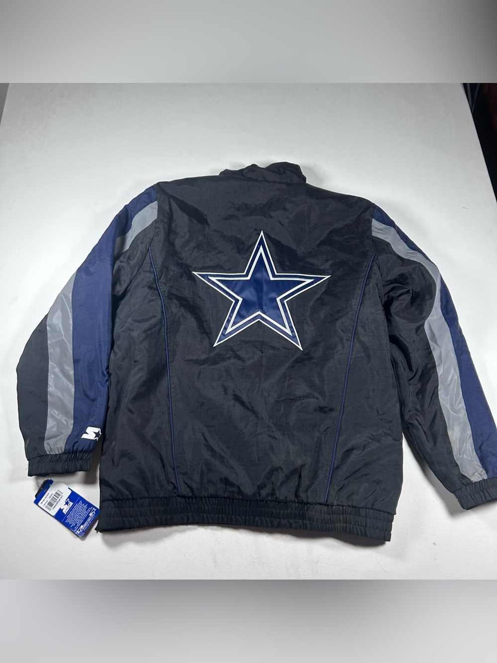 Vintage Starter Dallas Cowboys Jacket Mens L Oversized Retro 90s Half Zip NWT - Picture 10 of 10